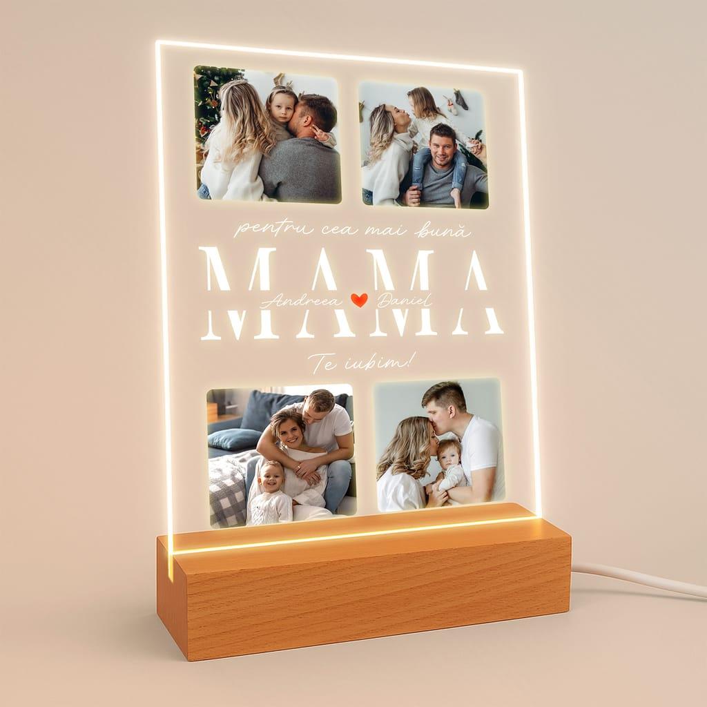 Tablou LED "Mama"