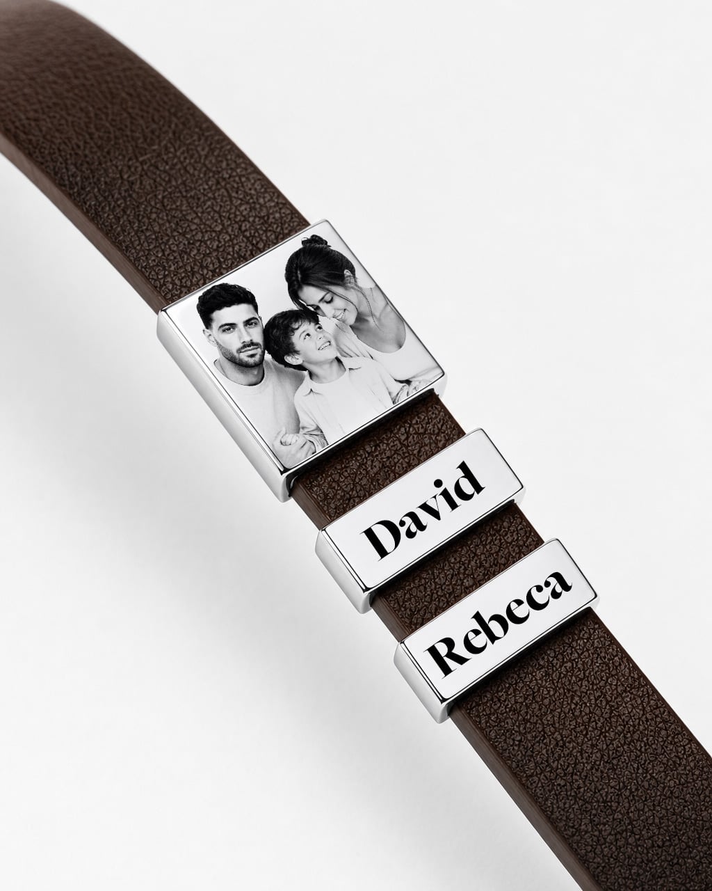 Bratara Leonis din piele naturala personalizata
