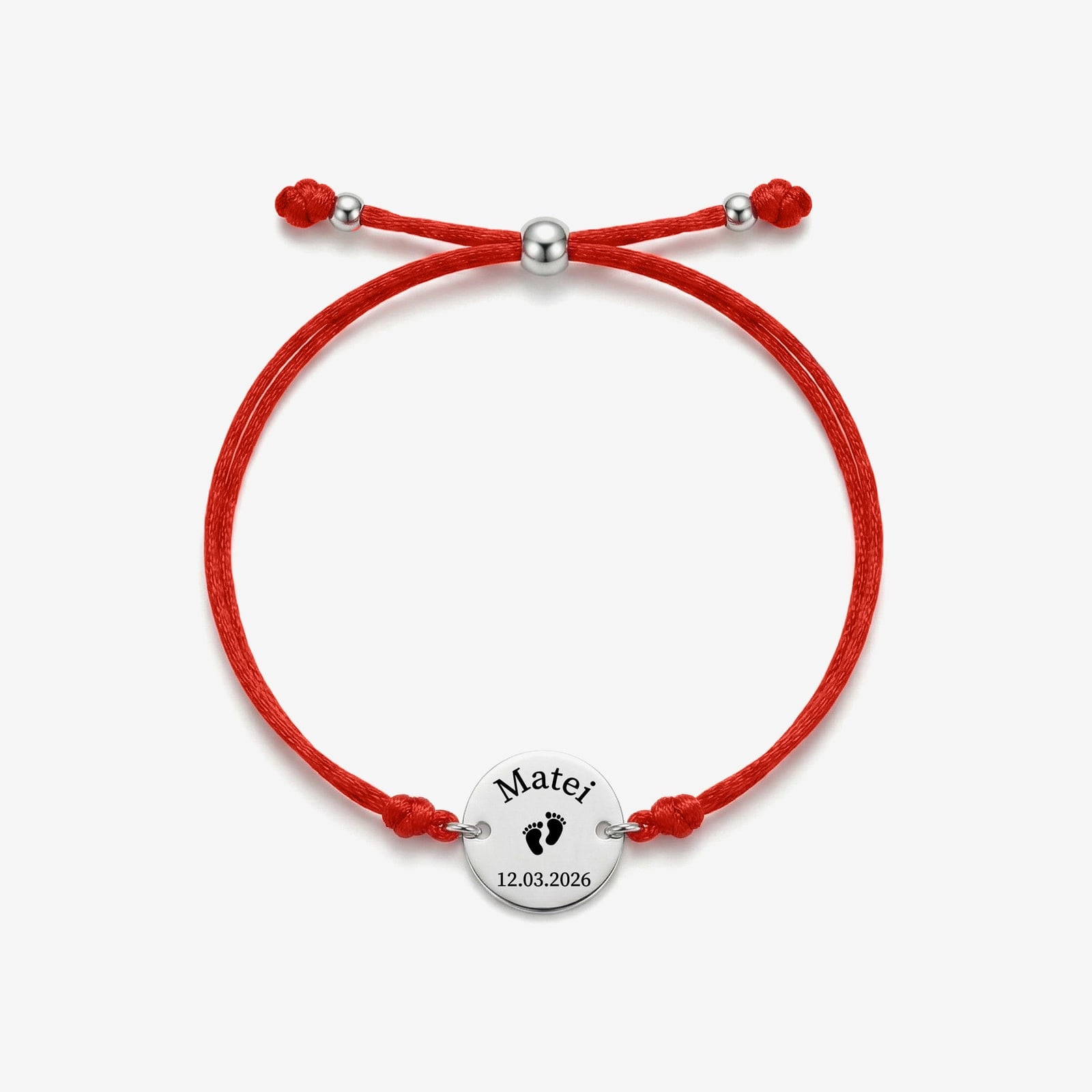 Bratara Luna cu snur rosu bebeluși