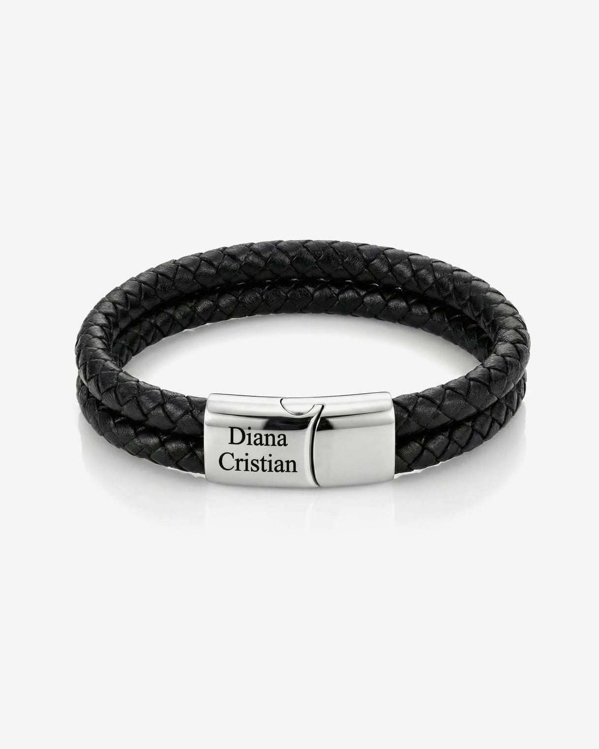 Bratara Velar din piele naturala impletita