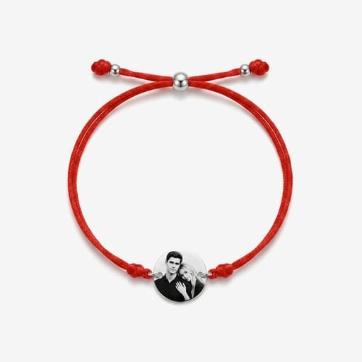Bratara Luna cu snur rosu