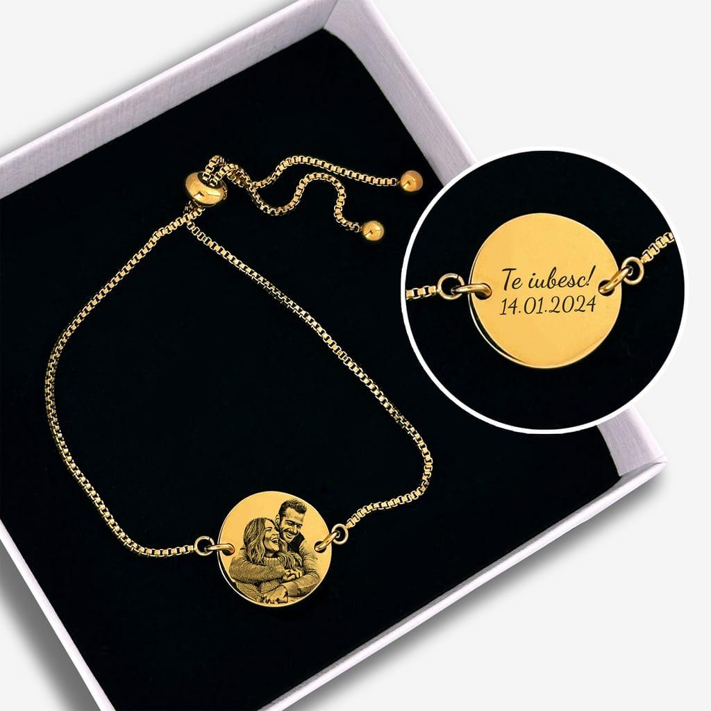 Bratara Luna cu poza gravata