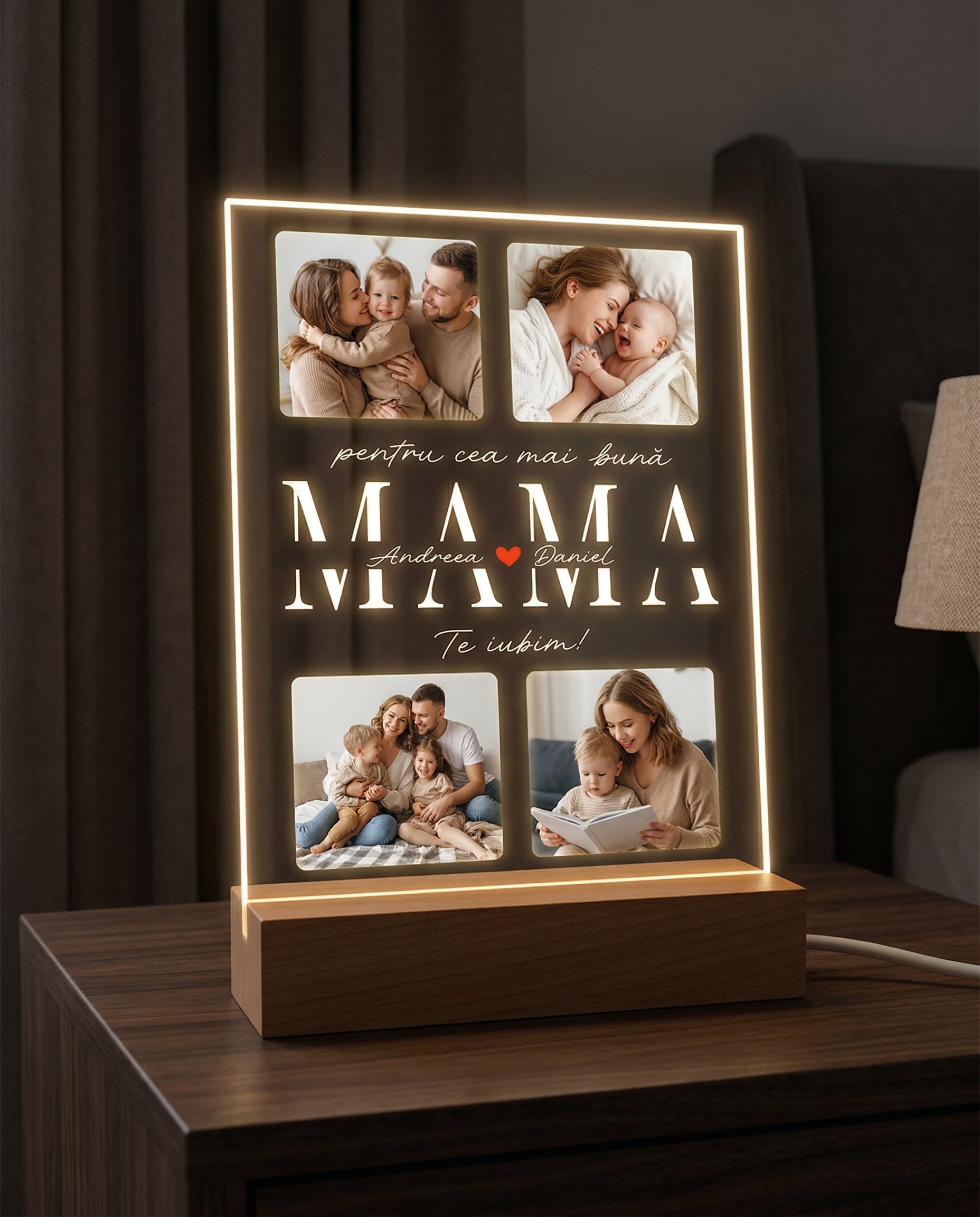 Tablou LED "Mama"
