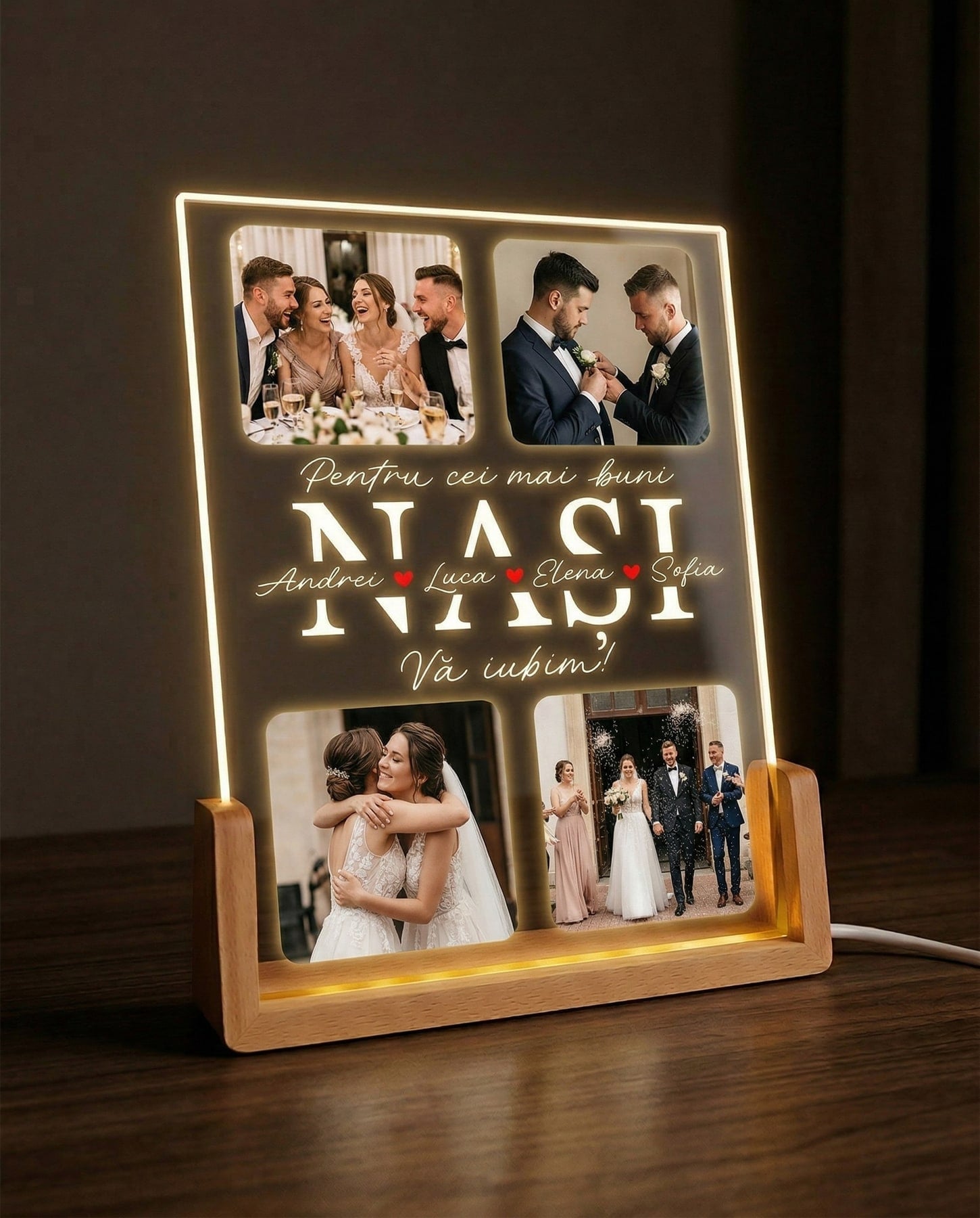 Tablou LED "Nași"