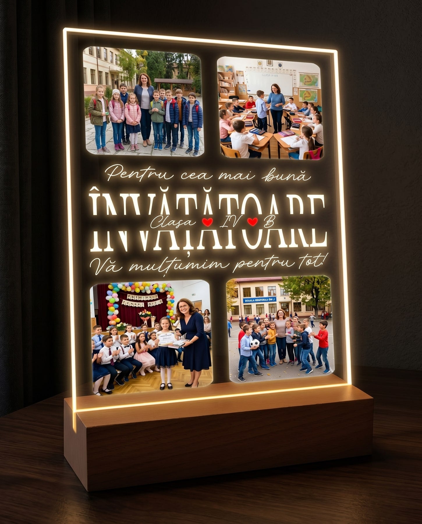 Tablou LED "Invatatoare"